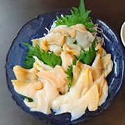 ツブ貝のウニ醤油（北海道）